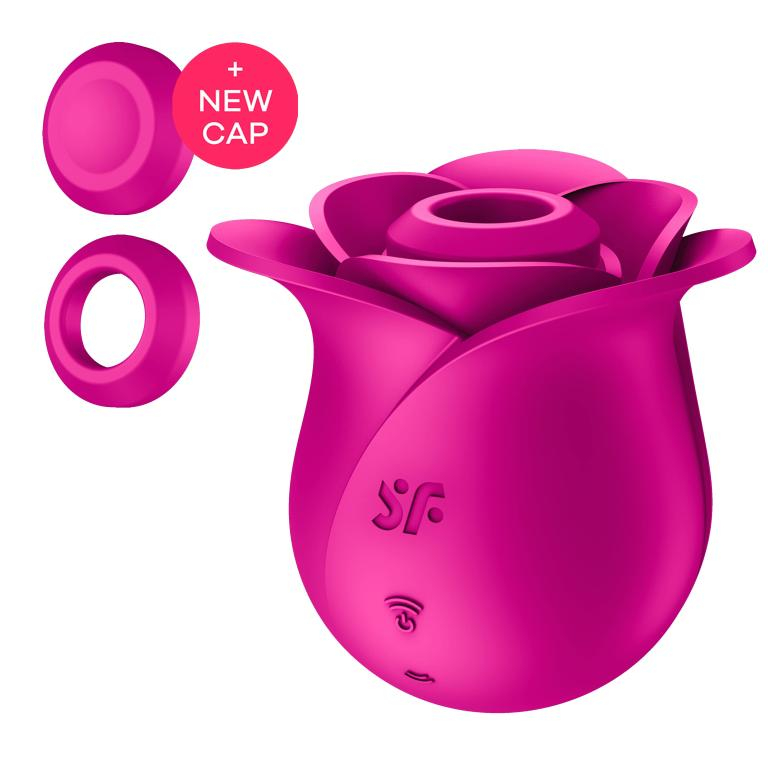 Стимулятор клитора вакуумный "Satisfyer Pro 2 Modern Blossom" роза, фуксия 
